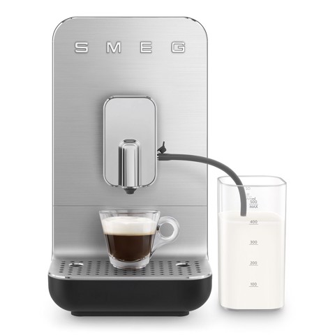 Smeg Macchina da Caffè Automatica con sistema latte Collezione Aesthetic – Nero – BCC13BLMEU