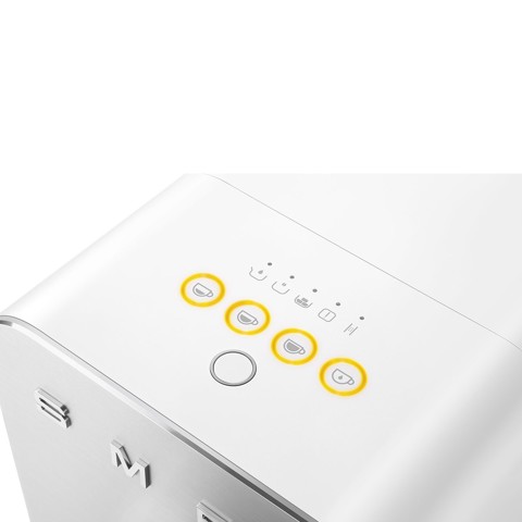 Smeg Macchina da Caffè Automatica lancia vapore Collezione Aesthetic – Bianco – BCC11WHMEU