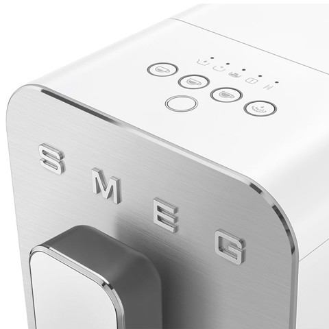 Smeg Macchina da Caffè Automatica lancia vapore Collezione Aesthetic – Bianco – BCC12WHMEU