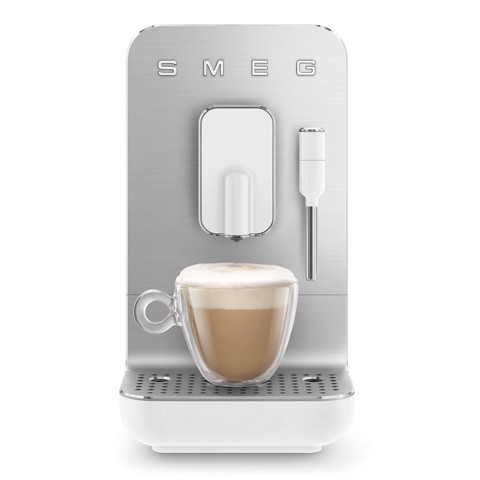 Smeg Macchina da Caffè Automatica lancia vapore Collezione Aesthetic – Bianco – BCC12WHMEU