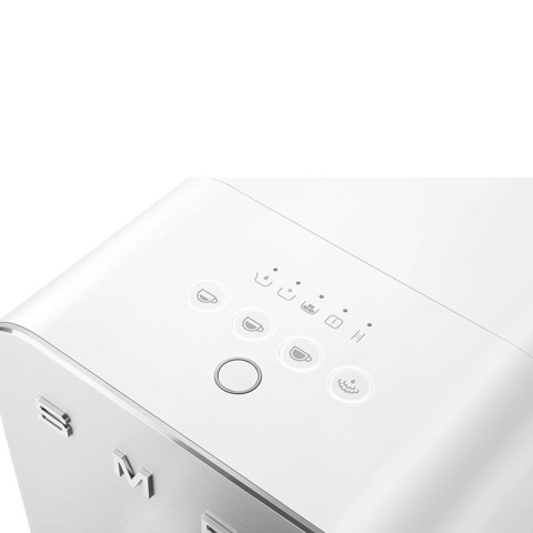 Smeg Macchina da Caffè Automatica lancia vapore Collezione Aesthetic – Bianco – BCC12WHMEU