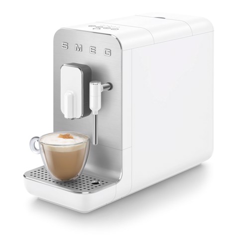 Smeg Macchina da Caffè Automatica lancia vapore Collezione Aesthetic – Bianco – BCC12WHMEU