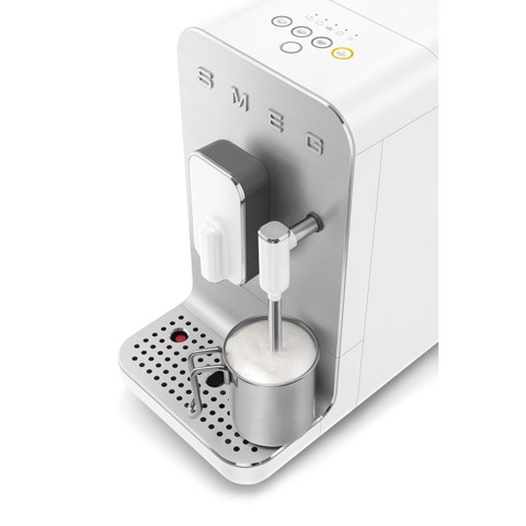 Smeg Macchina da Caffè Automatica lancia vapore Collezione Aesthetic – Bianco – BCC12WHMEU