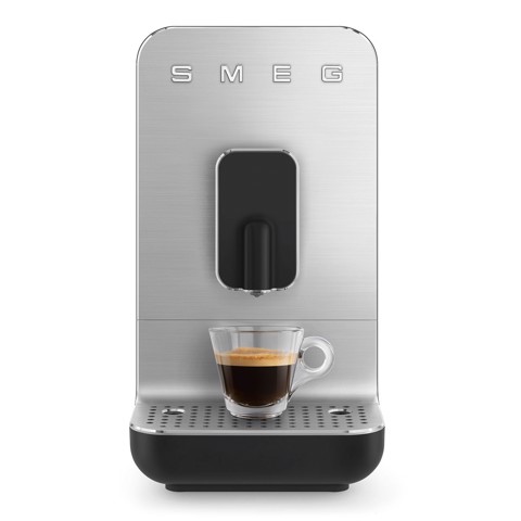 Smeg Macchina da Caffè Automatica lancia vapore Collezione Aesthetic – Nero – BCC11BLMEU