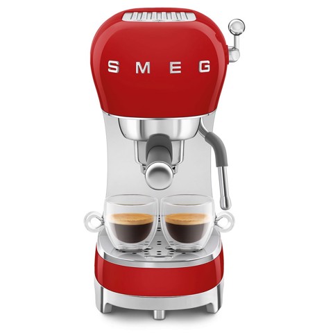 Smeg Macchina da Caffè Espresso Manuale 50's Style – Rosso LUCIDO – ECF02RDEU