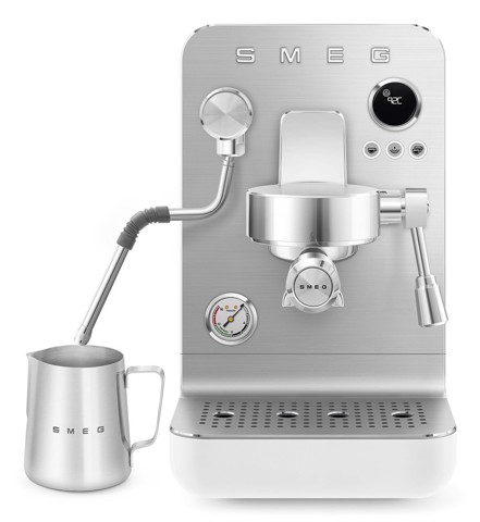 Smeg Macchina da caffè espresso Minipro Linea Collezione - Bianco Opaco - EMC02WHMEU