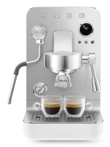Smeg Macchina da caffè espresso Minipro Linea Collezione - Bianco Opaco - EMC02WHMEU