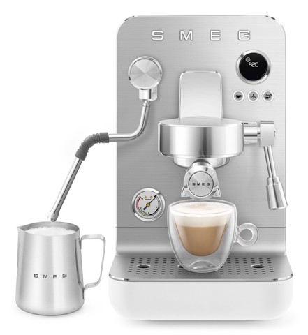 Smeg Macchina da caffè espresso Minipro Linea Collezione - Bianco Opaco - EMC02WHMEU