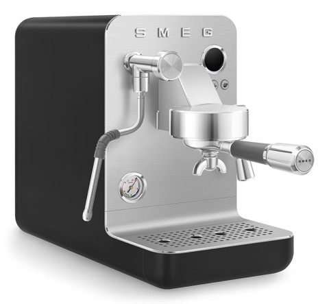 Smeg Macchina da caffè espresso Minipro Linea Collezione - Nero Opaco - EMC02BLMEU