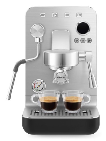 Smeg Macchina da caffè espresso Minipro Linea Collezione - Nero Opaco - EMC02BLMEU