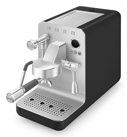 Smeg Macchina da caffè espresso Minipro Linea Collezione - Nero Opaco - EMC02BLMEU