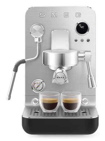 Smeg Macchina da caffè espresso Minipro Linea Collezione - Nero Opaco - EMC02BLMEU