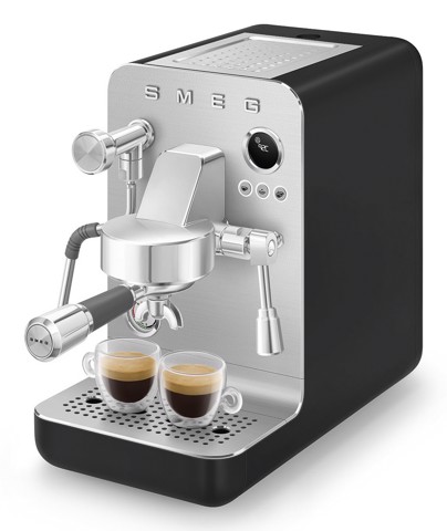 Smeg Macchina da caffè espresso Minipro Linea Collezione - Nero Opaco - EMC02BLMEU