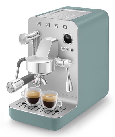 Smeg Macchina da caffè espresso Minipro Linea Collezione - Verde Smeraldo Opaco - EMC02EGMEU