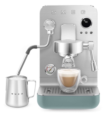 Smeg Macchina da caffè espresso Minipro Linea Collezione - Verde Smeraldo Opaco - EMC02EGMEU