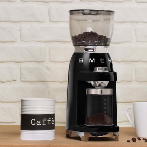 Smeg Macinacaffè 50's Style – Nero LUCIDO – CGF11BLEU