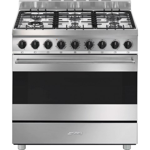 Smeg Master B91GMX2 cucina A Elettrico Gas Acciaio inox Made in Italy