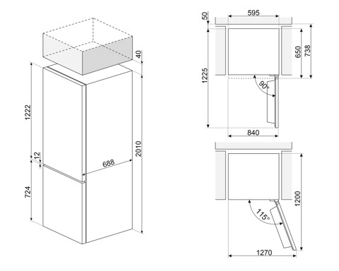 Smeg MBV45XDNMC frigorifero con congelatore Libera installazione 443 L Acciaio inox