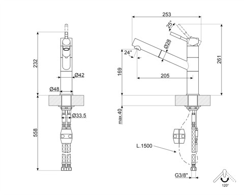 Smeg MD15CR rubinetto Cromo
