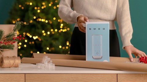 Smeg MFF02PBEU montalatte e scaldalatte Blu