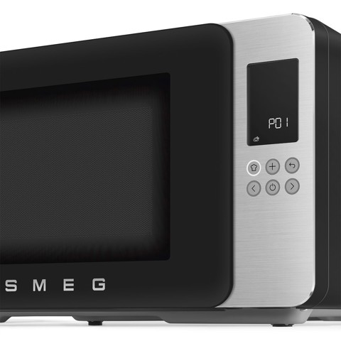 Smeg MOC01BLMEU forno a microonde Nero Microonde con grill Superficie piana 29 L 1450 W