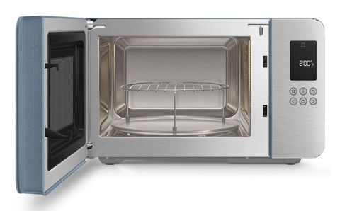 Smeg MOC01SBMEU forno a microonde Blu Microonde con grill Superficie piana 29 L 1450 W