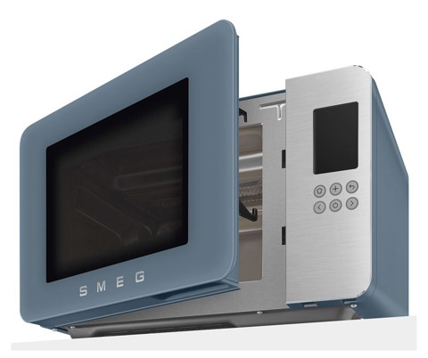 Smeg MOC01SBMEU forno a microonde Blu Microonde con grill Superficie piana 29 L 1450 W