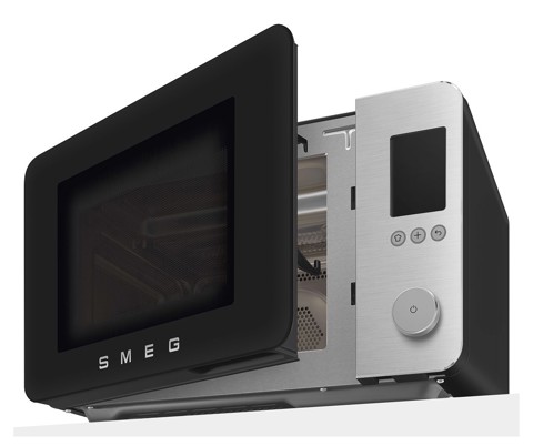 Smeg MOC02BLMEU forno a microonde Nero Microonde combinato Superficie piana 27 L 1450 W