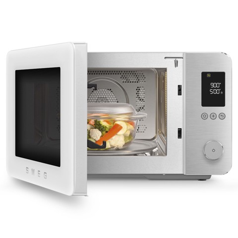 Smeg MOC02WHMEU forno a microonde Bianco Microonde combinato Superficie piana 27 L 1450 W