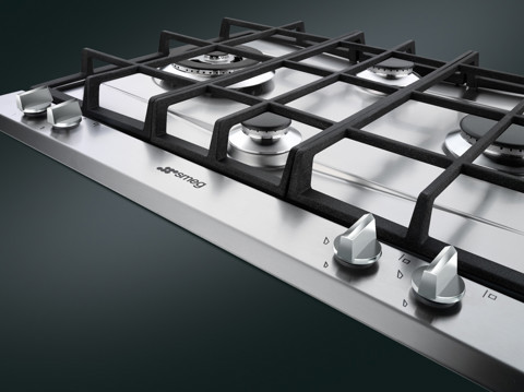 Smeg P261XGH piano cottura Acciaio inossidabile Da incasso Gas 4 Fornello(i)