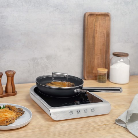 Smeg Piastra a induzione portatile Linea Collezione - Bianco Opaco - PIC01WHMEU