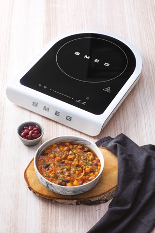 Smeg Piastra a induzione portatile Linea Collezione - Bianco Opaco - PIC01WHMEU