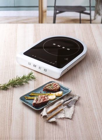 Smeg Piastra a induzione portatile Linea Collezione - Bianco Opaco - PIC01WHMEU