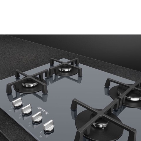 Smeg PV264S piano cottura Argento Da incasso 60 cm Gas 4 Fornello(i)