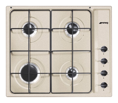 Smeg S64SAV2 piano cottura Avena Da incasso 60 cm Gas 4 Fornello(i) Made in Italy