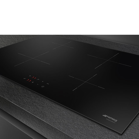 Smeg SI2741D piano cottura Nero Da incasso 75 cm Piano cottura a induzione