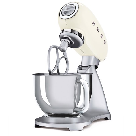 Smeg SMF02CREU sbattitore Sbattitore con base 800 W Crema, Argento