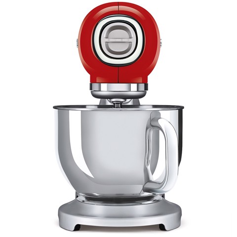 Smeg SMF02RDEU sbattitore Sbattitore con base 800 W Rosso, Argento