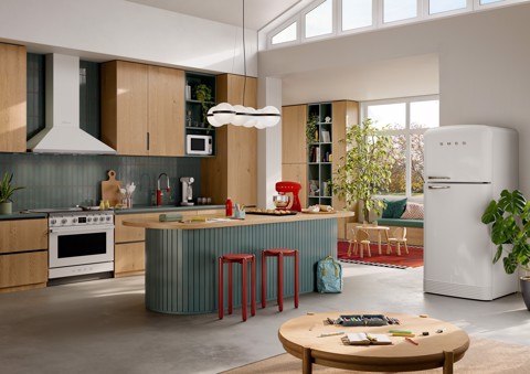 Smeg SMF05CREU sbattitore Sbattitore con base 1000 W Crema