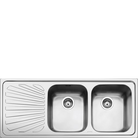Smeg SP116S lavello Lavello montato su piano Rettangolare Stainless steel Made in Italy