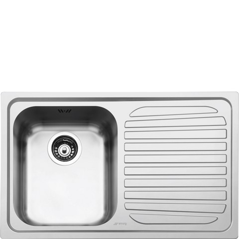 Smeg SP791D-2 lavello Lavello montato su piano Rettangolare Acciaio inossidabile Made in Italy