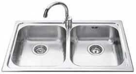 Smeg SP792-2 lavello Lavello ad incasso Rettangolare Acciaio inossidabile Made in Italy