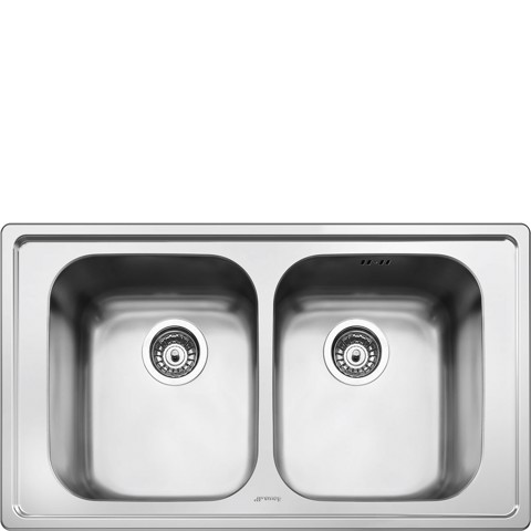 Smeg SP862 lavello Lavello montato su piano Rettangolare Stainless steel Made in Italy
