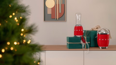 Smeg Spremiagrumi 50's Style – Rosso LUCIDO – CJF11RDEU