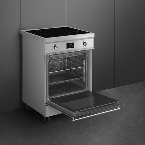 Smeg Symphony Classica Cucina C6IMXT2 Acciaio Inox Made in Italy