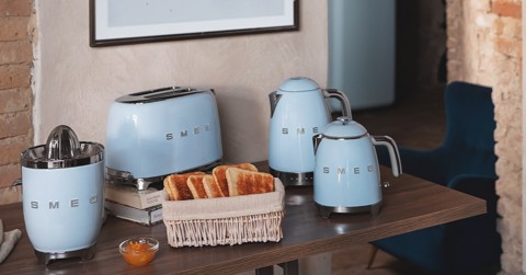 Smeg Tostapane 50's Style – Azzurro LUCIDO 2x2 – TSF01PBEU