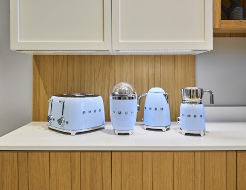 Smeg Tostapane 50's Style – Azzurro LUCIDO 4x4 – TSF03PBEU
