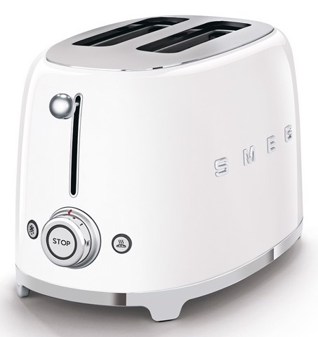 Smeg Tostapane 50's Style – Bianco LUCIDO 2x2 – TSF01WHEU