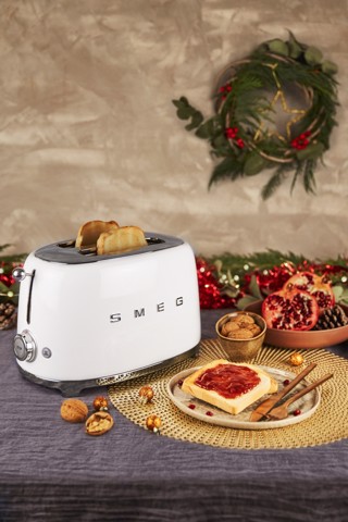 Smeg Tostapane 50's Style – Bianco LUCIDO 2x2 – TSF01WHEU