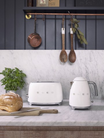 Smeg Tostapane 50's Style – Bianco LUCIDO 2x2 – TSF01WHEU